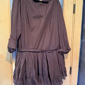 Free People Brown Midi Dress